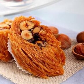 كنافة بورما بالبندق