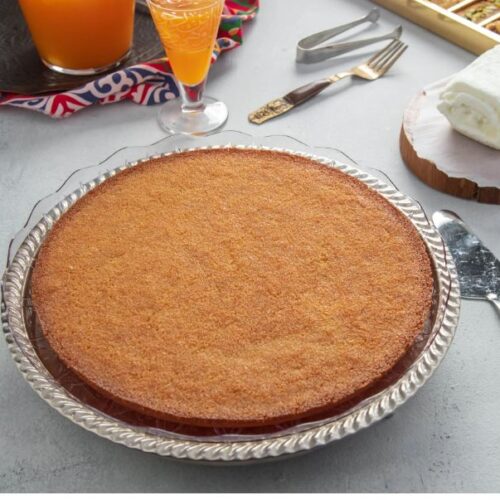 2-500x500 صينية بسبوسة سادة